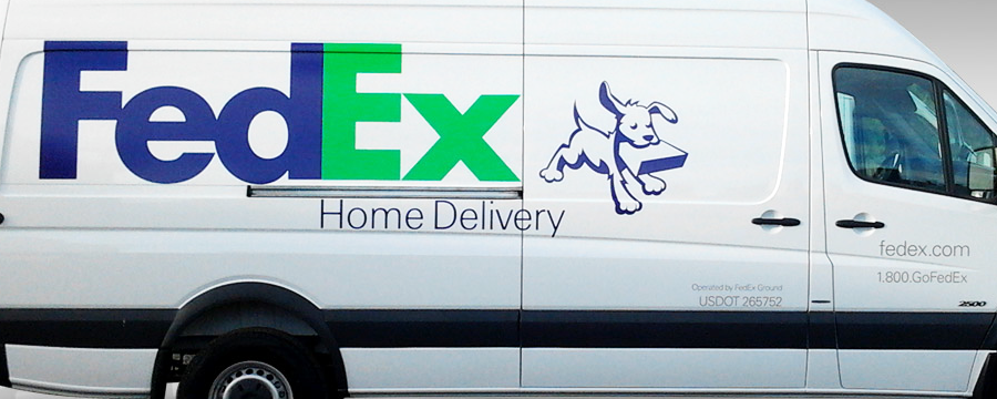Fedex Vehicle Lettering of logo