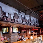 wall mural for bar