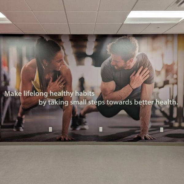 Fitness Wall Graphic for Gym Columbus Ohio