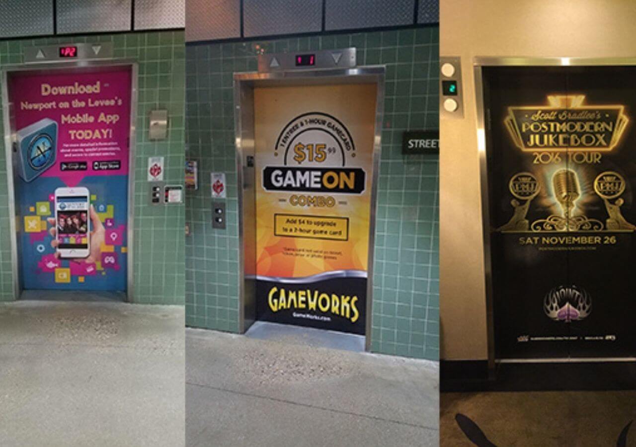 Elevator Marketing Vinyl Wrap Columbus Ohio