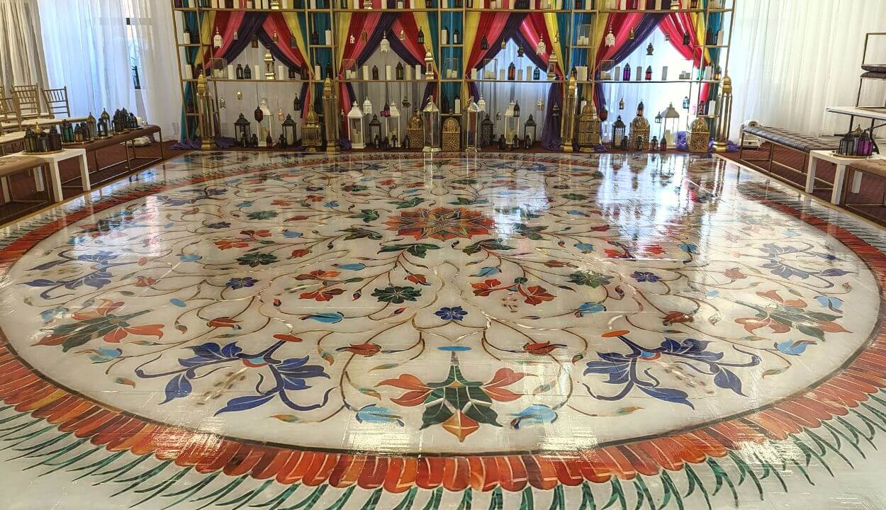 Floral Floor Wrap in Columbus Ohio