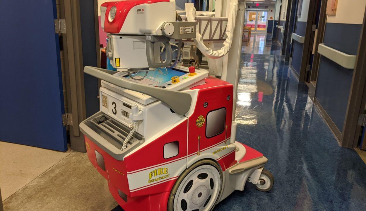 Hospital Medical Equipment Trolley Wrap Columbus, Ohio