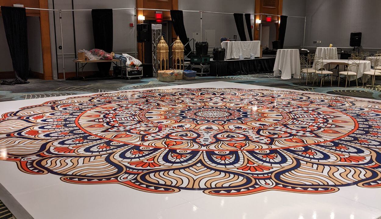 Mandala Floor Wrap in Columbus Ohio